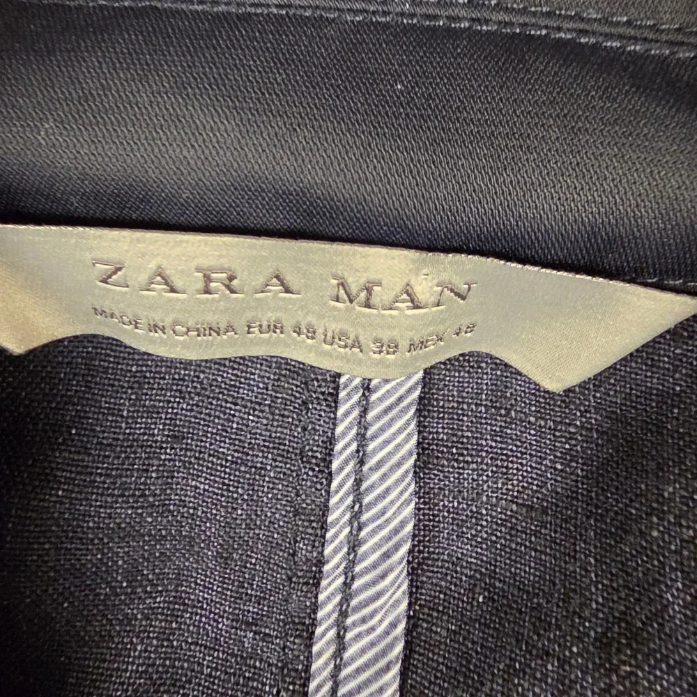 Zara Man Quiet Luxury 100% Linen Single Button Blazer Jacket NWT